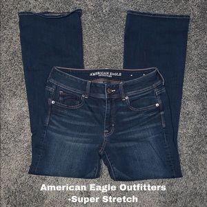 American Eagle Dark-wash Kickboot Jeans